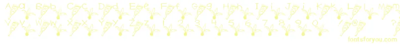 Czcionka HagoitaFont – żółte czcionki