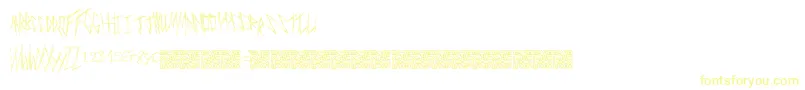 Шрифт Freakymanor – жёлтые шрифты