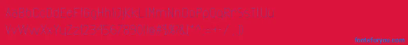 ExactaLight Font – Blue Fonts on Red Background