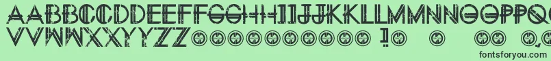 Eternitytomorrow Font – Black Fonts on Green Background