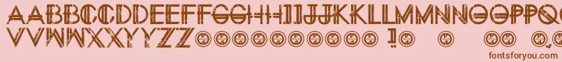 Eternitytomorrow Font – Brown Fonts on Pink Background