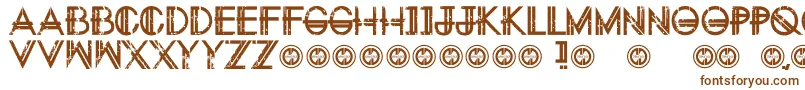 Eternitytomorrow-fontti – ruskeat fontit valkoisella taustalla