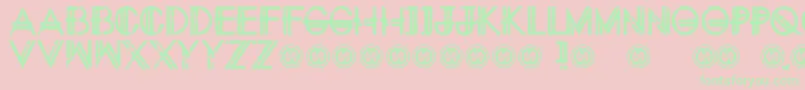 Eternitytomorrow Font – Green Fonts on Pink Background