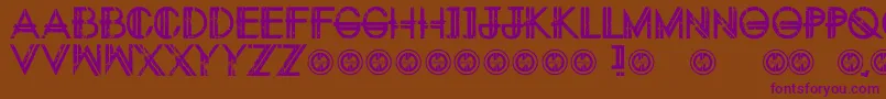 Eternitytomorrow Font – Purple Fonts on Brown Background