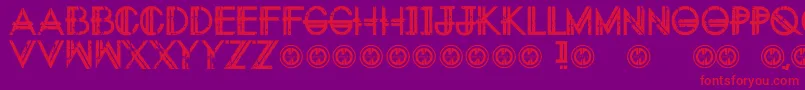 Eternitytomorrow Font – Red Fonts on Purple Background