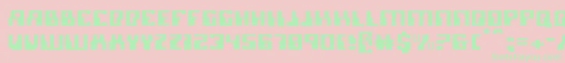 Micronianlight Font – Green Fonts on Pink Background