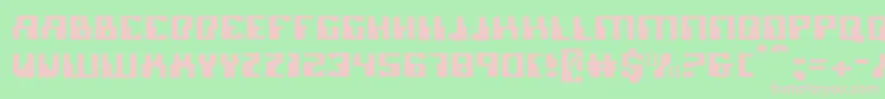 Micronianlight Font – Pink Fonts on Green Background