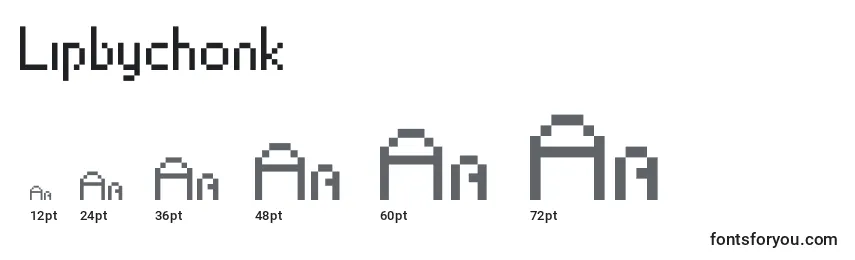 Lipbychonk Font Sizes