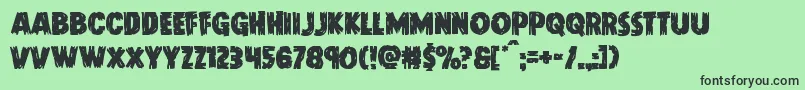 Doktermonstro Font – Black Fonts on Green Background