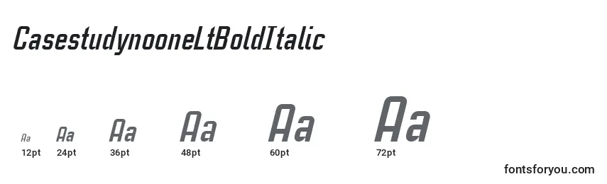 CasestudynooneLtBoldItalic Font Sizes