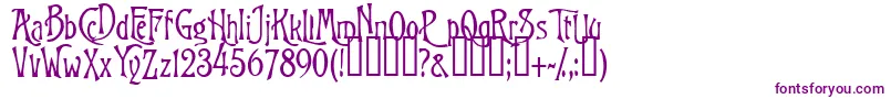 InfiniteSadness Font – Purple Fonts on White Background