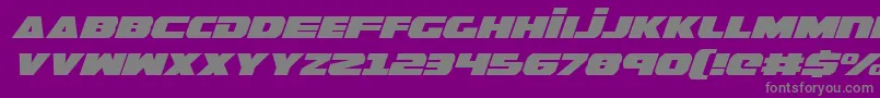 Шрифт GuardianExpandedItalic – серые шрифты на фиолетовом фоне