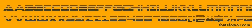 Strikelordgrad Font – Black Fonts on Orange Background