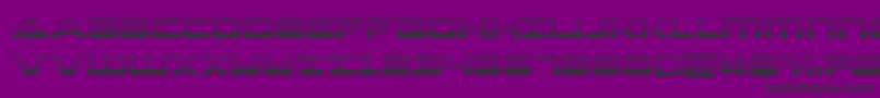 Strikelordgrad Font – Black Fonts on Purple Background