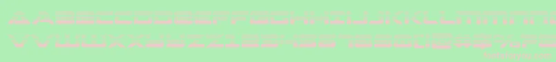 Strikelordgrad Font – Pink Fonts on Green Background