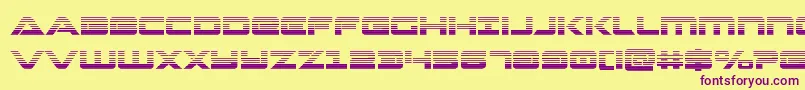 Strikelordgrad Font – Purple Fonts on Yellow Background