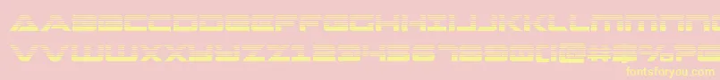 Strikelordgrad Font – Yellow Fonts on Pink Background