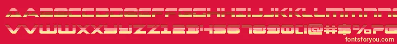 Strikelordgrad Font – Yellow Fonts on Red Background