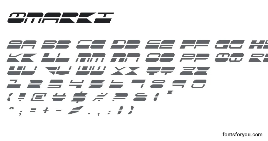 Шрифт Qmarki – алфавит, цифры, специальные символы