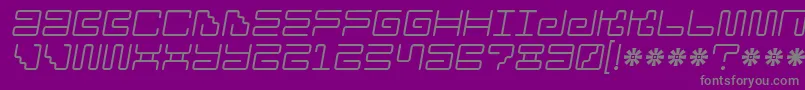 Iron Lounge 2 Font – Gray Fonts on Purple Background