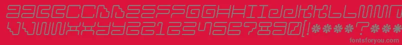 Iron Lounge 2 Font – Gray Fonts on Red Background