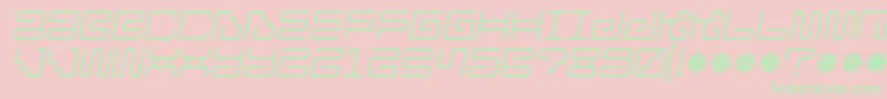 Iron Lounge 2 Font – Green Fonts on Pink Background
