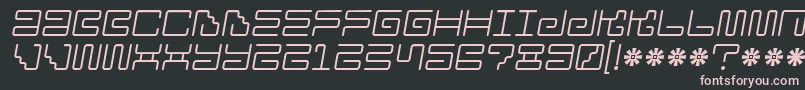 Iron Lounge 2 Font – Pink Fonts on Black Background