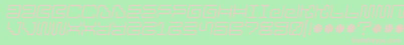 Iron Lounge 2 Font – Pink Fonts on Green Background