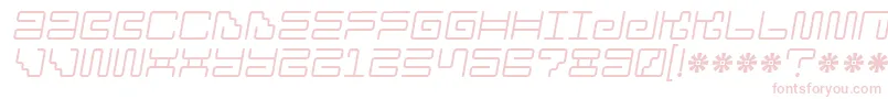 フォントIron Lounge 2 – 白い背景にピンクのフォント