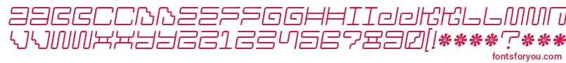 Iron Lounge 2 Font – Red Fonts on White Background