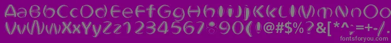 ObtundeBold Font – Gray Fonts on Purple Background