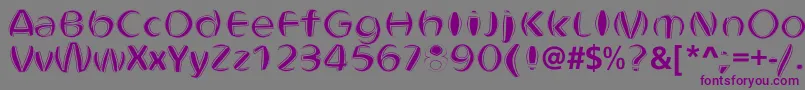 ObtundeBold Font – Purple Fonts on Gray Background