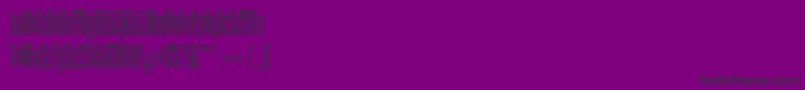 Fonte Willowstd – fontes pretas em um fundo violeta