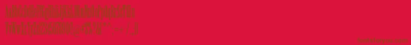 Willowstd Font – Brown Fonts on Red Background