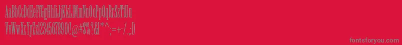 Willowstd Font – Gray Fonts on Red Background