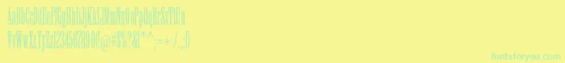 Willowstd-Schriftart – Grüne Schriften auf gelbem Hintergrund