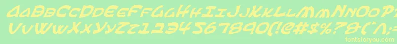 Ephesiani-Schriftart – Gelbe Schriften auf grünem Hintergrund