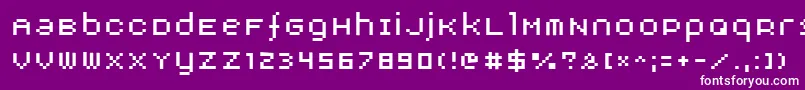 フォントAdbnorm – 紫の背景に白い文字