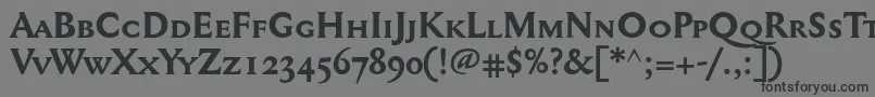Mediaevalsc+OsfBold Font – Black Fonts on Gray Background
