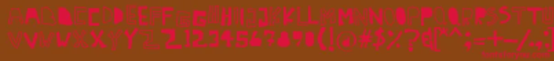 Antidote Font – Red Fonts on Brown Background