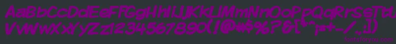 Kmkdspb Font – Purple Fonts on Black Background