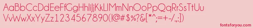 ChampagneLimousines Font – Red Fonts on Pink Background