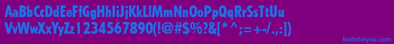 More about TempoLtHeavyCondensed Font TempoLtHeavyCondensed Font – Blue Fonts on Purple Background
