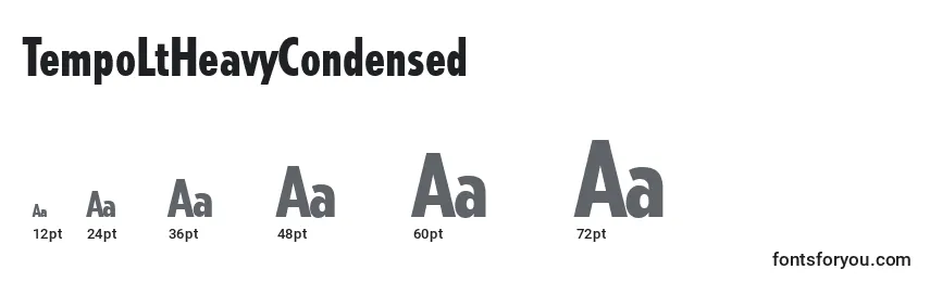 TempoLtHeavyCondensed Font Sizes