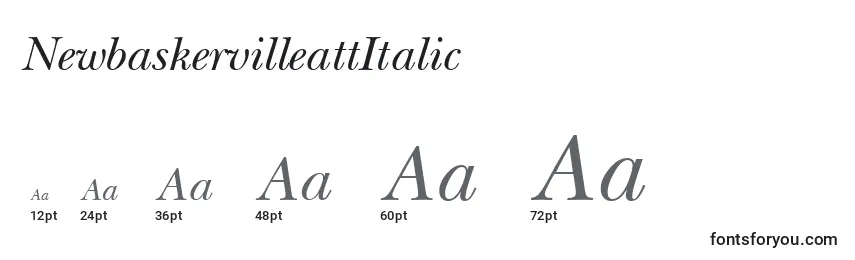 NewbaskervilleattItalic Font Sizes