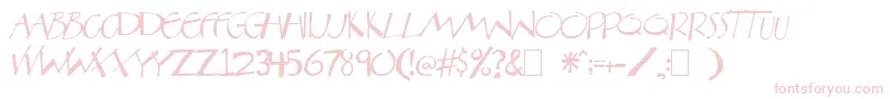Aberatn Font – Pink Fonts on White Background