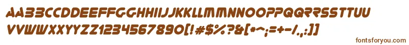 YoureGoneItalic Font – Brown Fonts on White Background