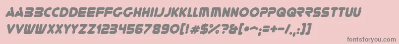 YoureGoneItalic Font – Gray Fonts on Pink Background