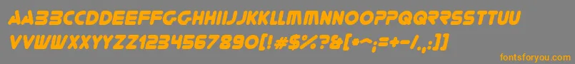 YoureGoneItalic Font – Orange Fonts on Gray Background
