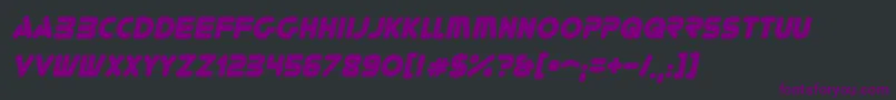 YoureGoneItalic Font – Purple Fonts on Black Background